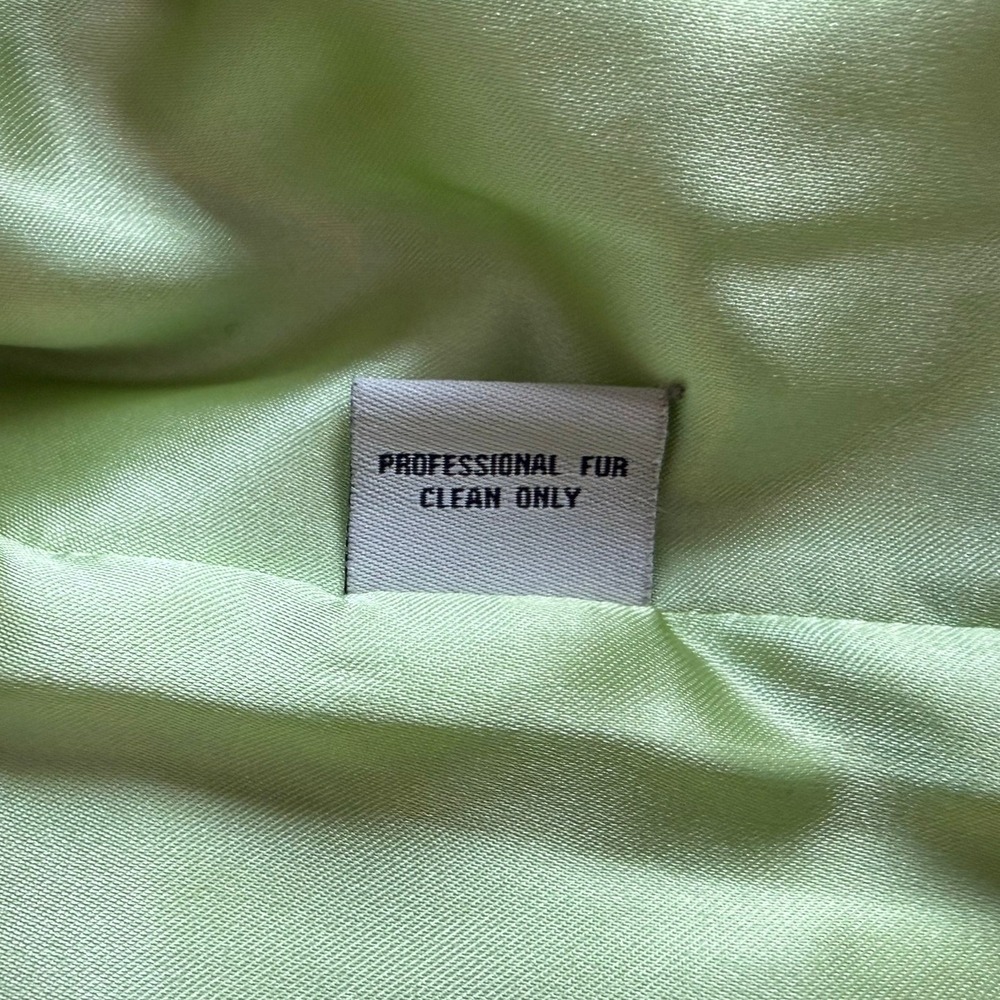 Chartreuse‎ Green Rabbit Fur Vest - Picture 7 of 14
